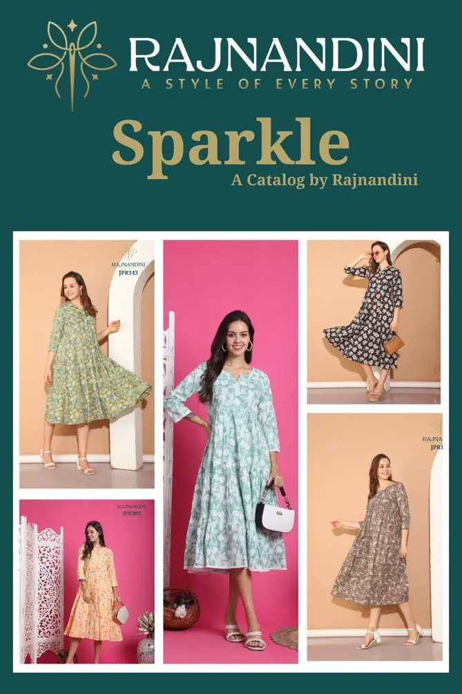 Sparkle By Rajnandini Cambric Cotton Printed Designer Kurti Wholesale Shop In Surat